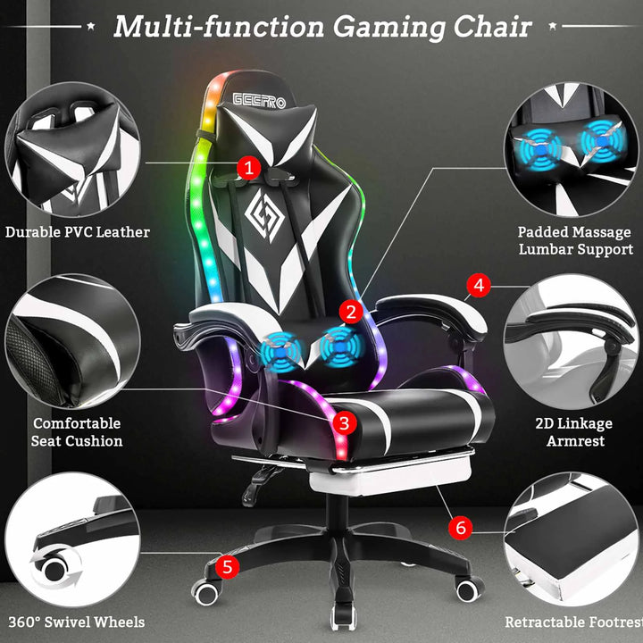 Gaming Chair with Speakers