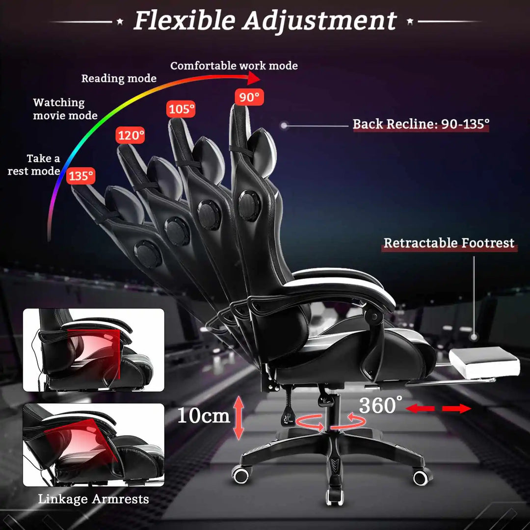 Gaming Chair with Speakers